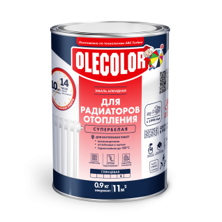Эмаль алкидная для радиаторов белый OLECOLOR
