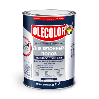 Эмаль для бетонных полов алкидно-уретановая OLECOLOR