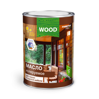 Масло для террас и садовой мебели колеруемое FARBITEX PROFI WOOD