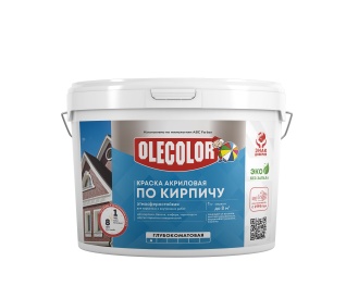 Краска акриловая атмосферостойкая по кирпичу OLECOLOR