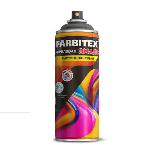 Эмаль акриловая металлик FARBITEX
