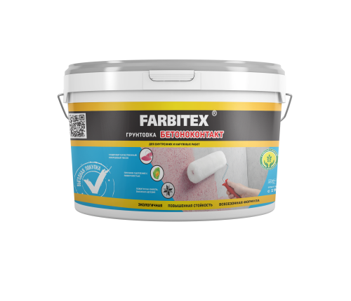 Грунтовка акриловая бетоноконтакт FARBITEX