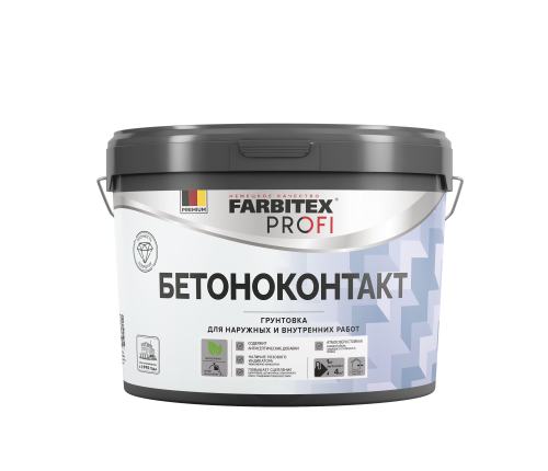 Грунтовка акриловая бетоноконтакт FARBITEX PROFI